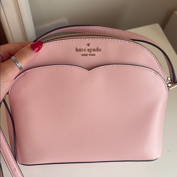 Kate Spade Dome Crossbody Saffiano Leather Light Crep Payton - Picture 6 of 7